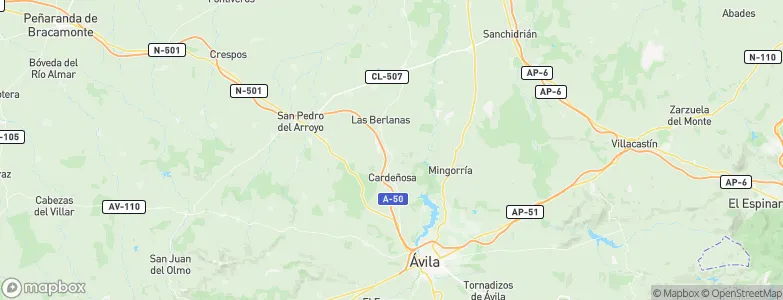 Peñalba de Ávila, Spain Map