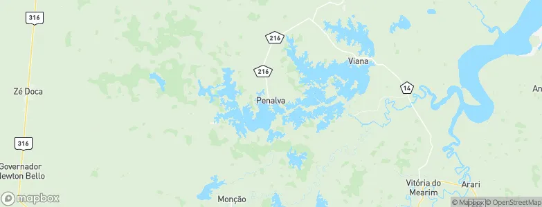 Penalva, Brazil Map