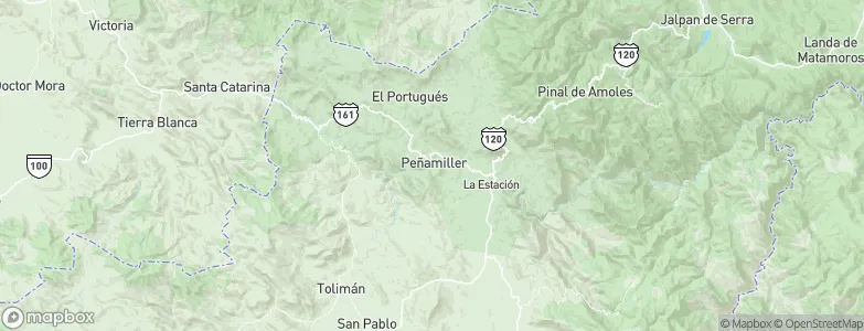 Peñamiller, Mexico Map