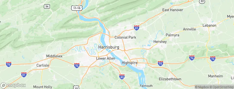 Penbrook, United States Map