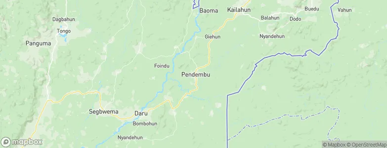 Pendembu, Sierra Leone Map