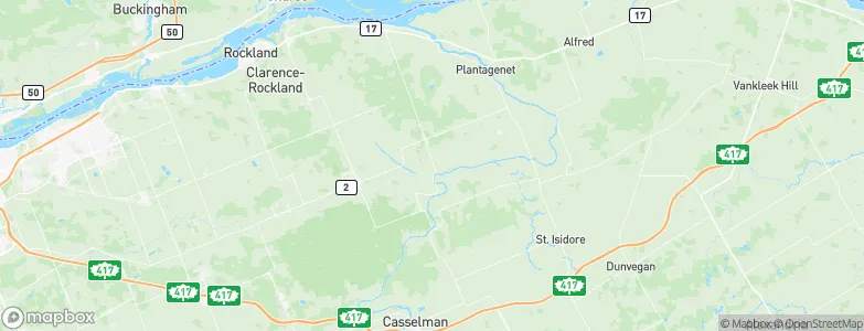 Pendleton, Canada Map