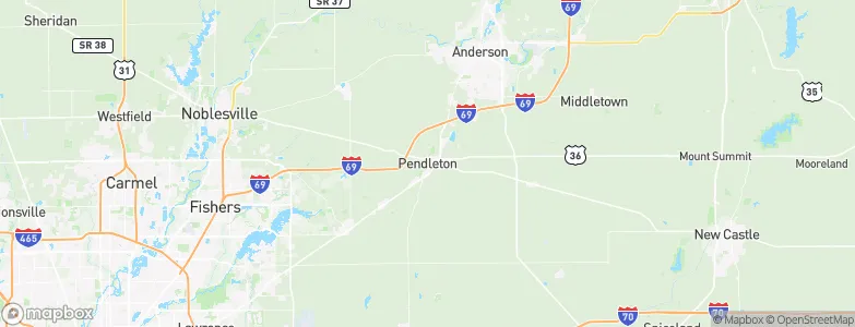 Pendleton, United States Map