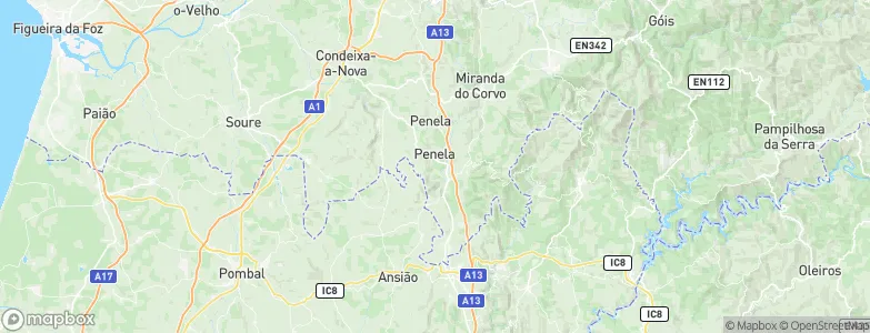 Penela (São Miguel), Portugal Map