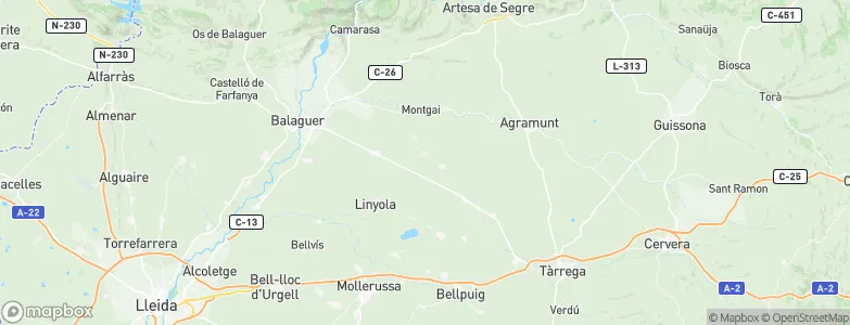 Penelles, Spain Map
