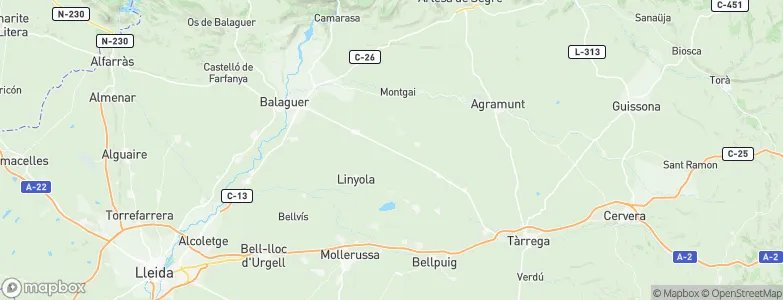 Penelles, Spain Map