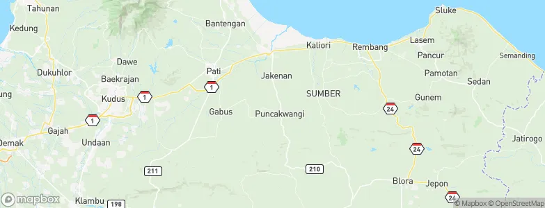 Pengilon, Indonesia Map