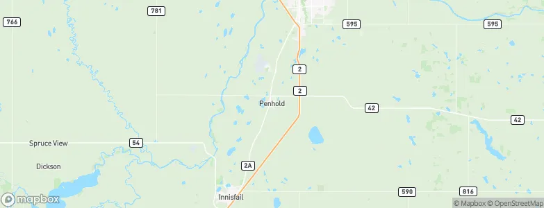 Penhold, Canada Map
