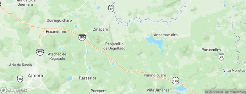 Penjamillo de Degollado, Mexico Map
