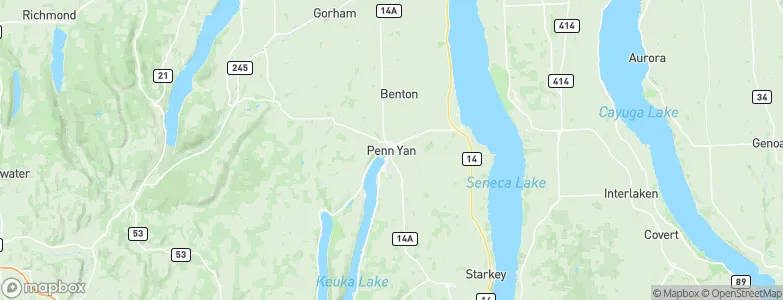 Penn Yan, United States Map