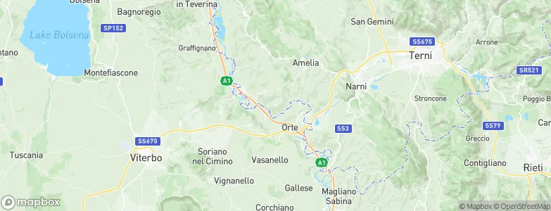 Penna in Teverina, Italy Map