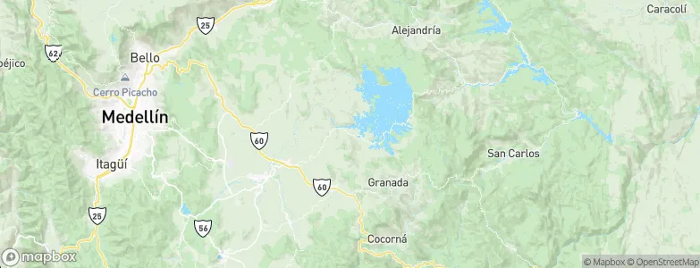 Peñol, Colombia Map