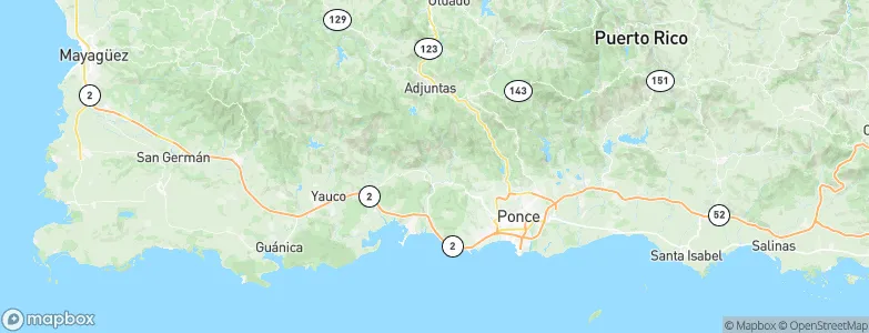 Peñuelas, Puerto Rico Map