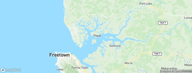 Pepel, Sierra Leone Map