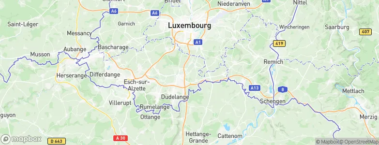 Peppange, Luxembourg Map