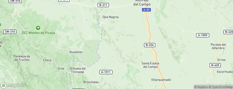 Peracense, Spain Map