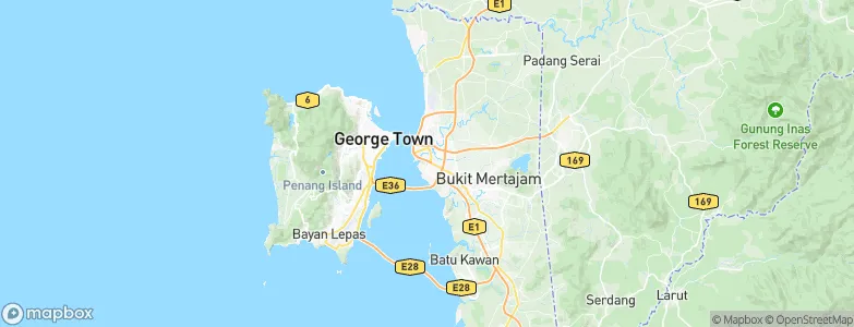 Perai, Malaysia Map