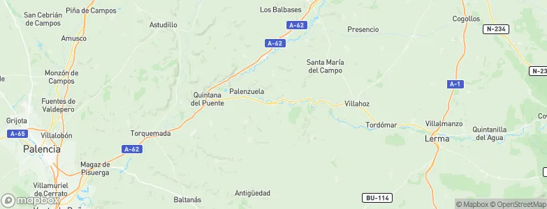 Peral de Arlanza, Spain Map