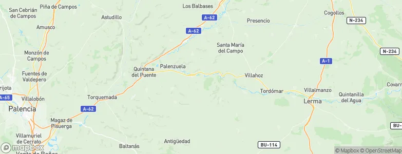 Peral de Arlanza, Spain Map