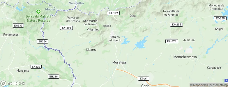 Perales del Puerto, Spain Map