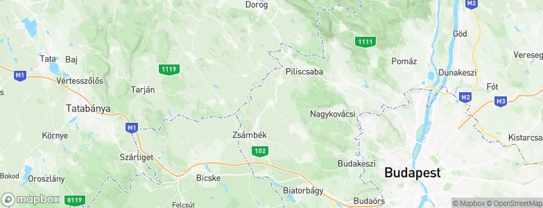 Perbál, Hungary Map