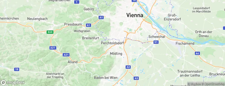 Perchtoldsdorf, Austria Map