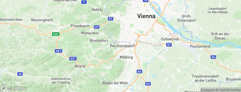 Perchtoldsdorf, Austria Map
