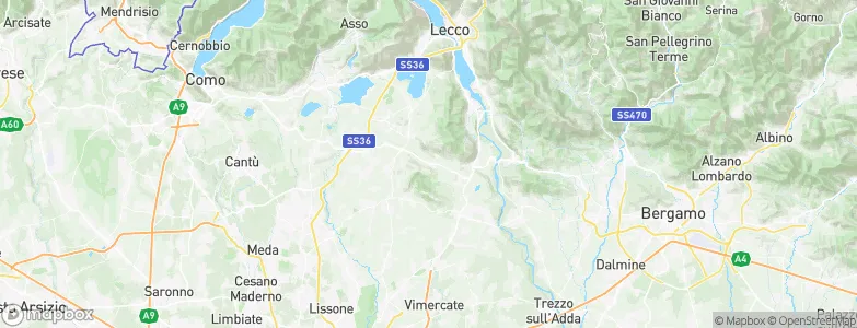 Perego, Italy Map