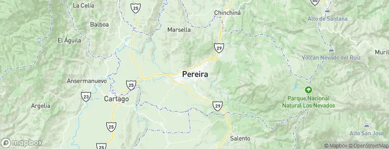 Pereira, Colombia Map