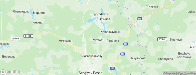 Peresvet, Russia Map