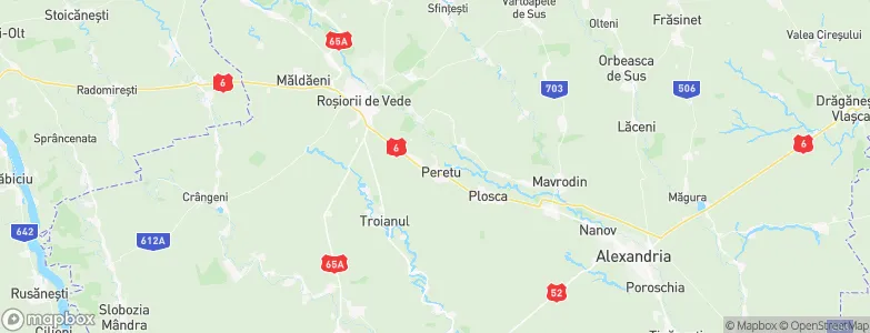 Peretu, Romania Map
