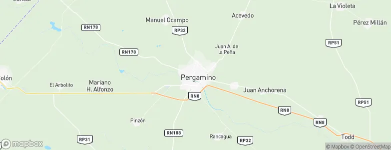 Pergamino, Argentina Map