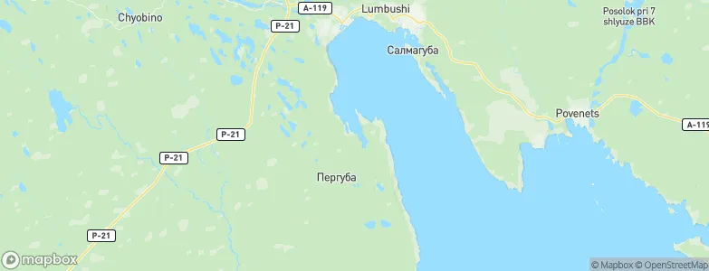 Perguba, Russia Map
