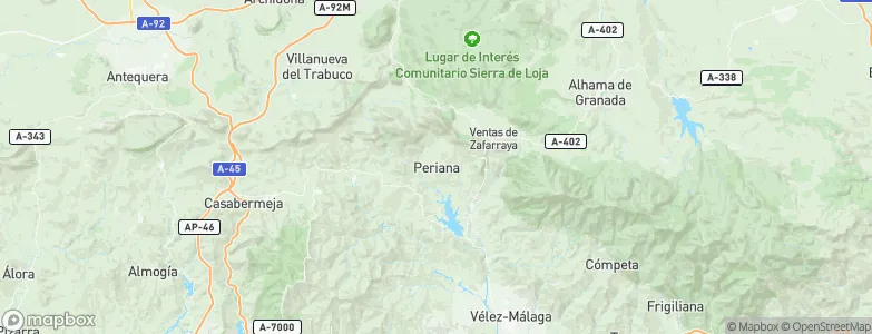 Periana, Spain Map