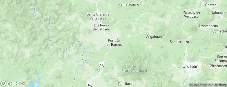 Peribán de Ramos, Mexico Map