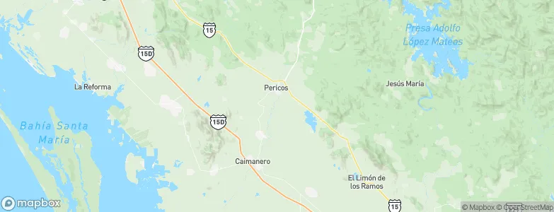 Pericos, Mexico Map