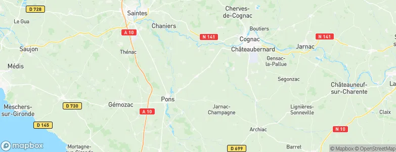 Pérignac, France Map