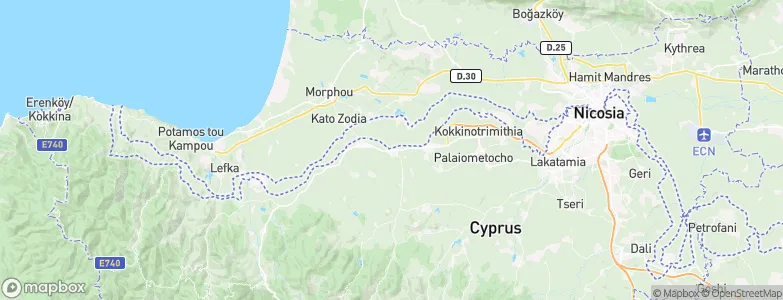 Peristeróna, Cyprus Map