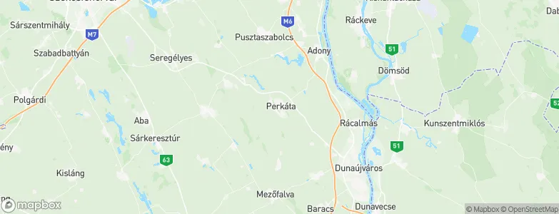 Perkáta, Hungary Map