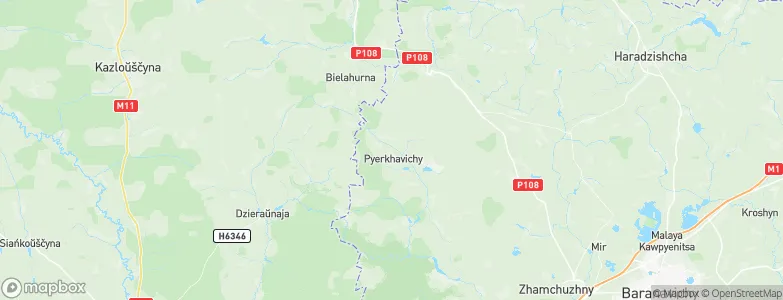 Perkhovichi, Belarus Map
