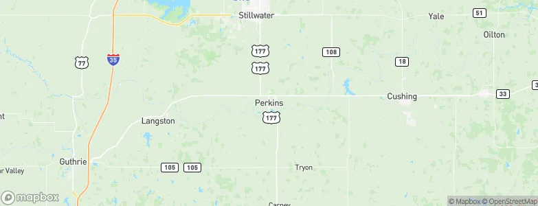Perkins, United States Map