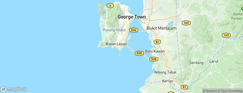 Permatang Damar Laut, Malaysia Map