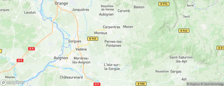 Pernes-les-Fontaines, France Map