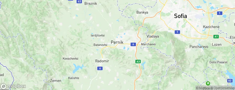 Pernik, Bulgaria Map