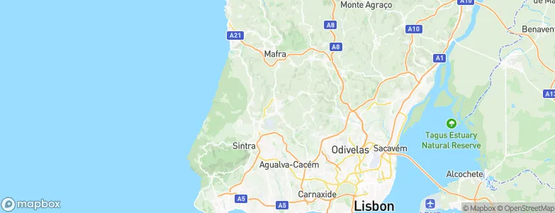 Pero Pinheiro, Portugal Map