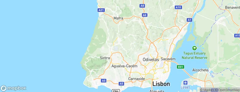 Pêro Pinheiro, Portugal Map