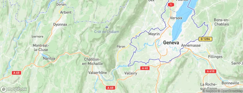 Péron, France Map