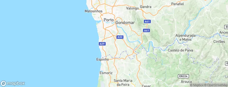 Perozinho, Portugal Map
