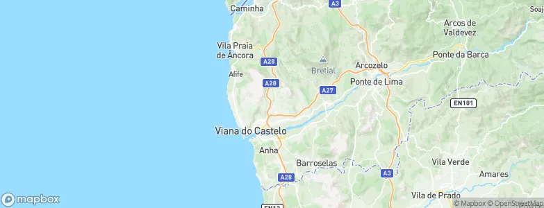 Perre, Portugal Map