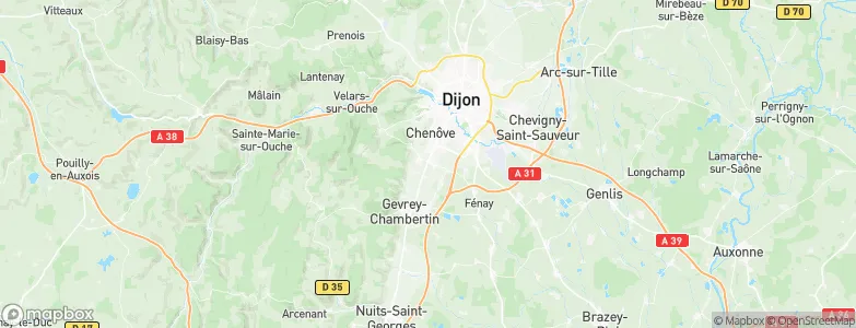 Perrigny-lès-Dijon, France Map